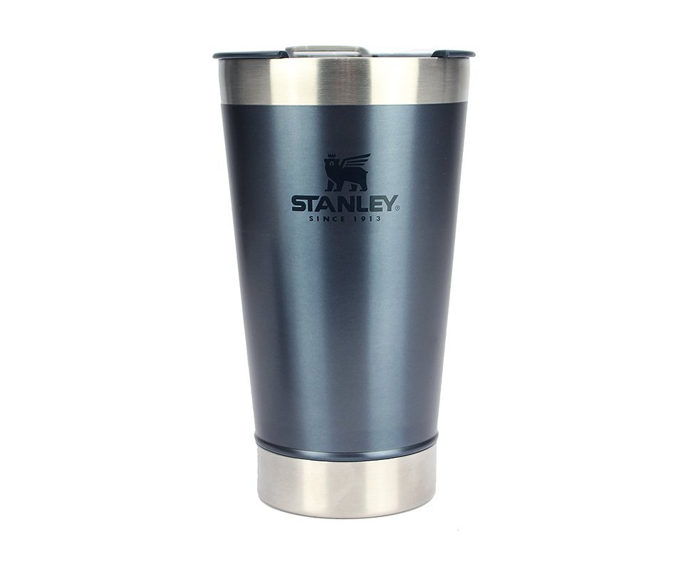 Copo Térmico Cerveja Stanley Inox Azul Navy Com Abridor De Garrafas 473ml