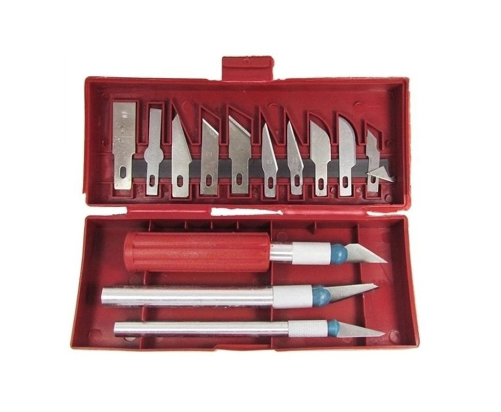 Estilete Com Lâminas Removíveis 13 Pçs - Lee Tools