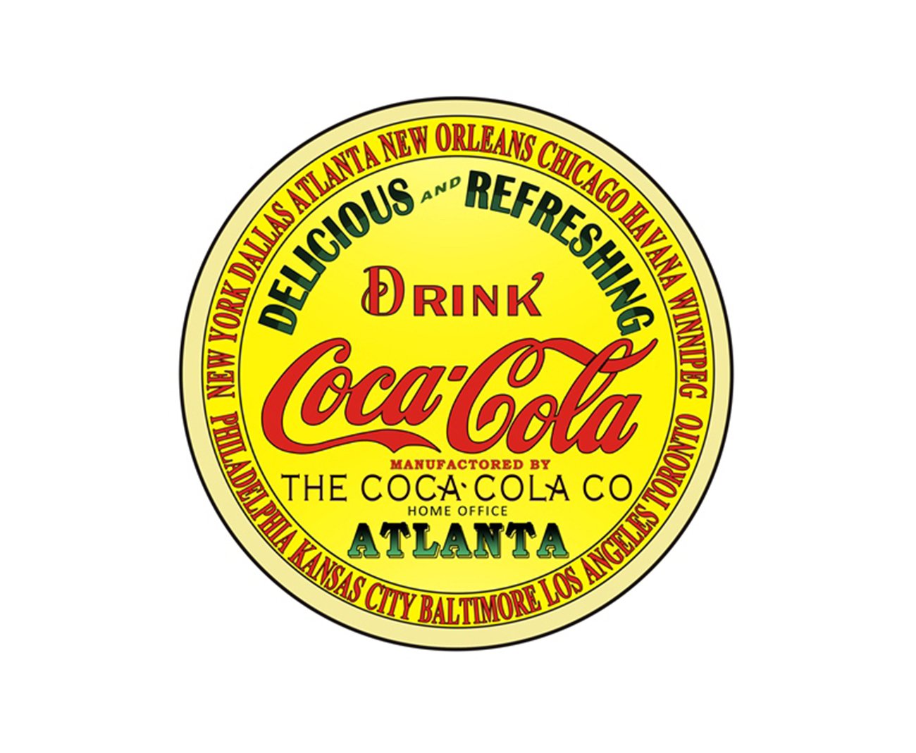 Placa All Classics Coca Cola Atanta R