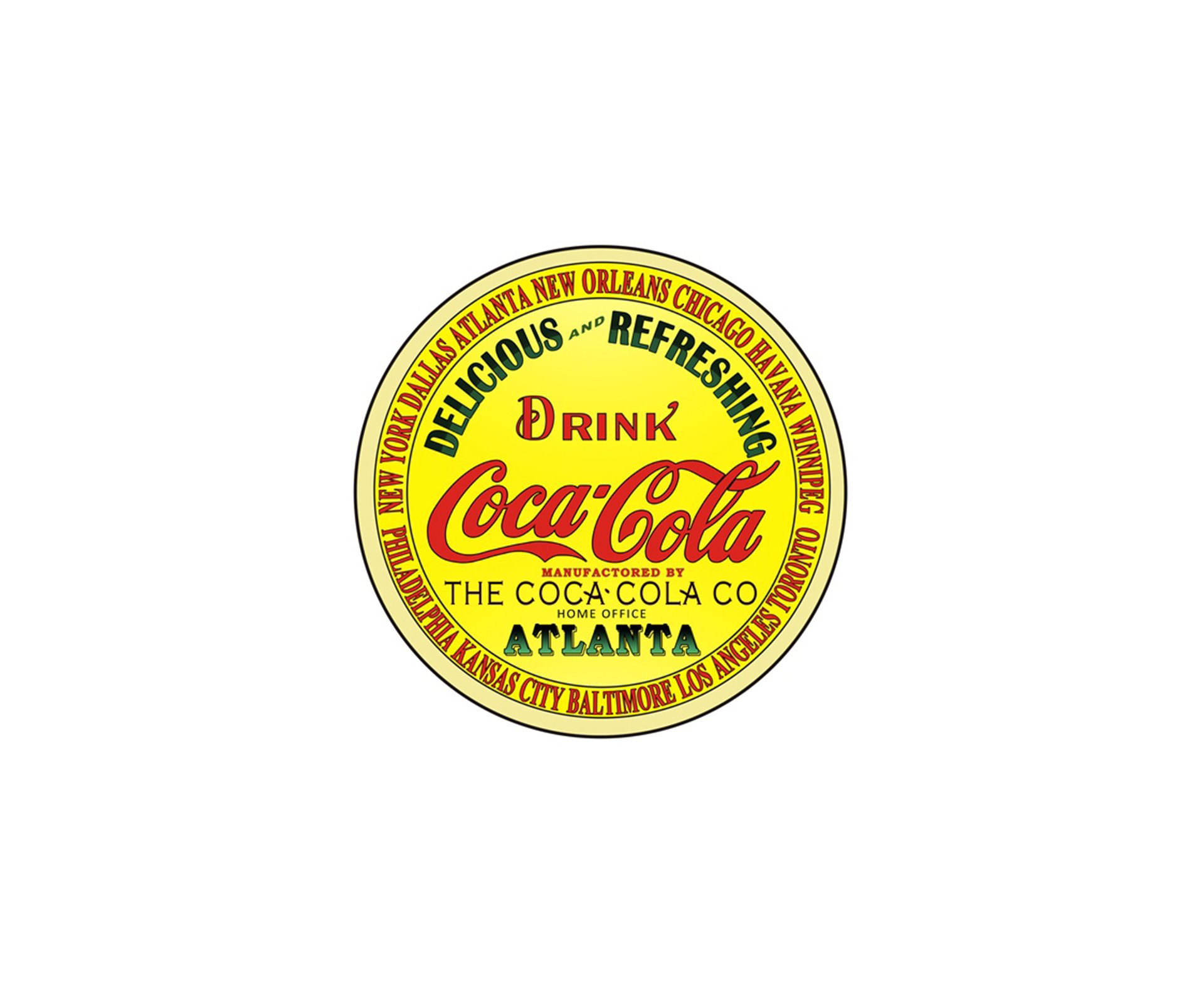 Placa All Classics Coca Cola Atanta R