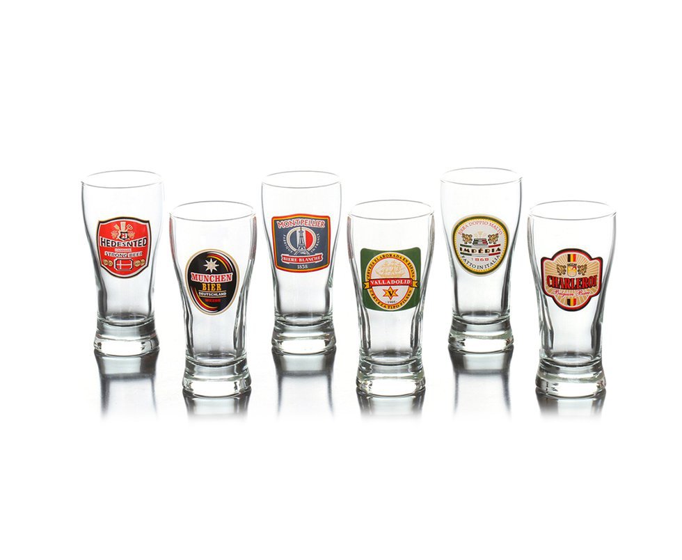 Conjunto 6 Copos Mini Tubo Rótulo Distel