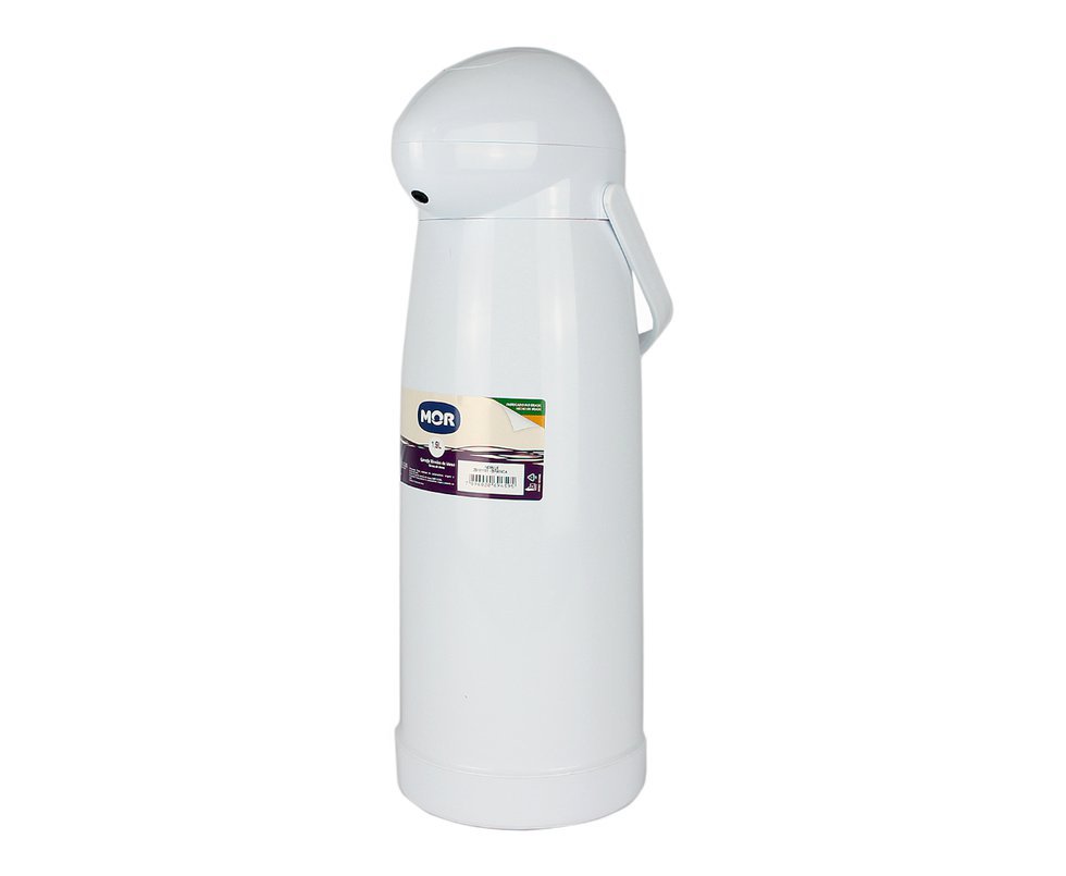 Garrafa Térmica Mor 1,9l De Pressão Nobile Branca