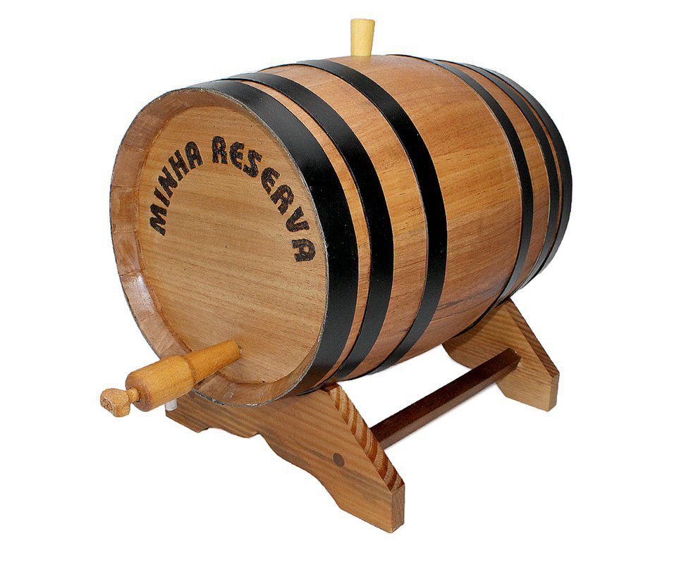 Barril De Cachaça Madeira Jequitiba Rosa 20 Lt - Tanoaria Barros