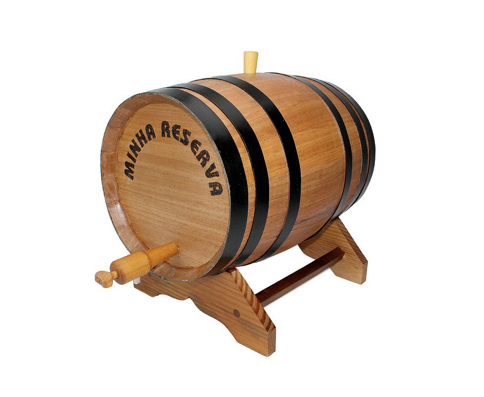 Barril De Cachaça Madeira Jequitiba Rosa 2 Lt - Tanoaria Barros
