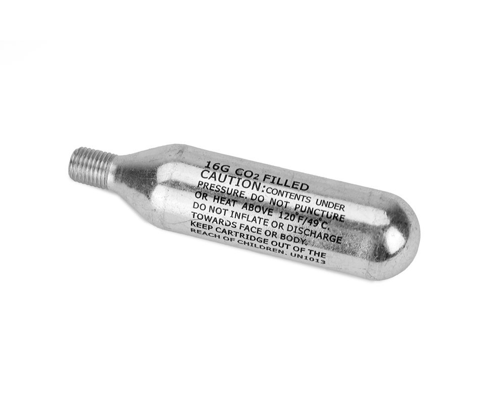 Refil/capsula Descartável 100% Co2 16g Com Rosca Growler Chopeira E Pneu Bike Venzo