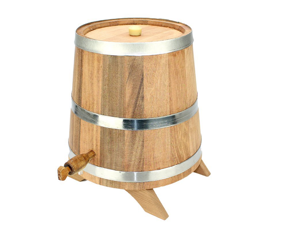 Barril De Madeira Bálsamo Vertical 2,5 Lt - Tanoaria Santo Antônio