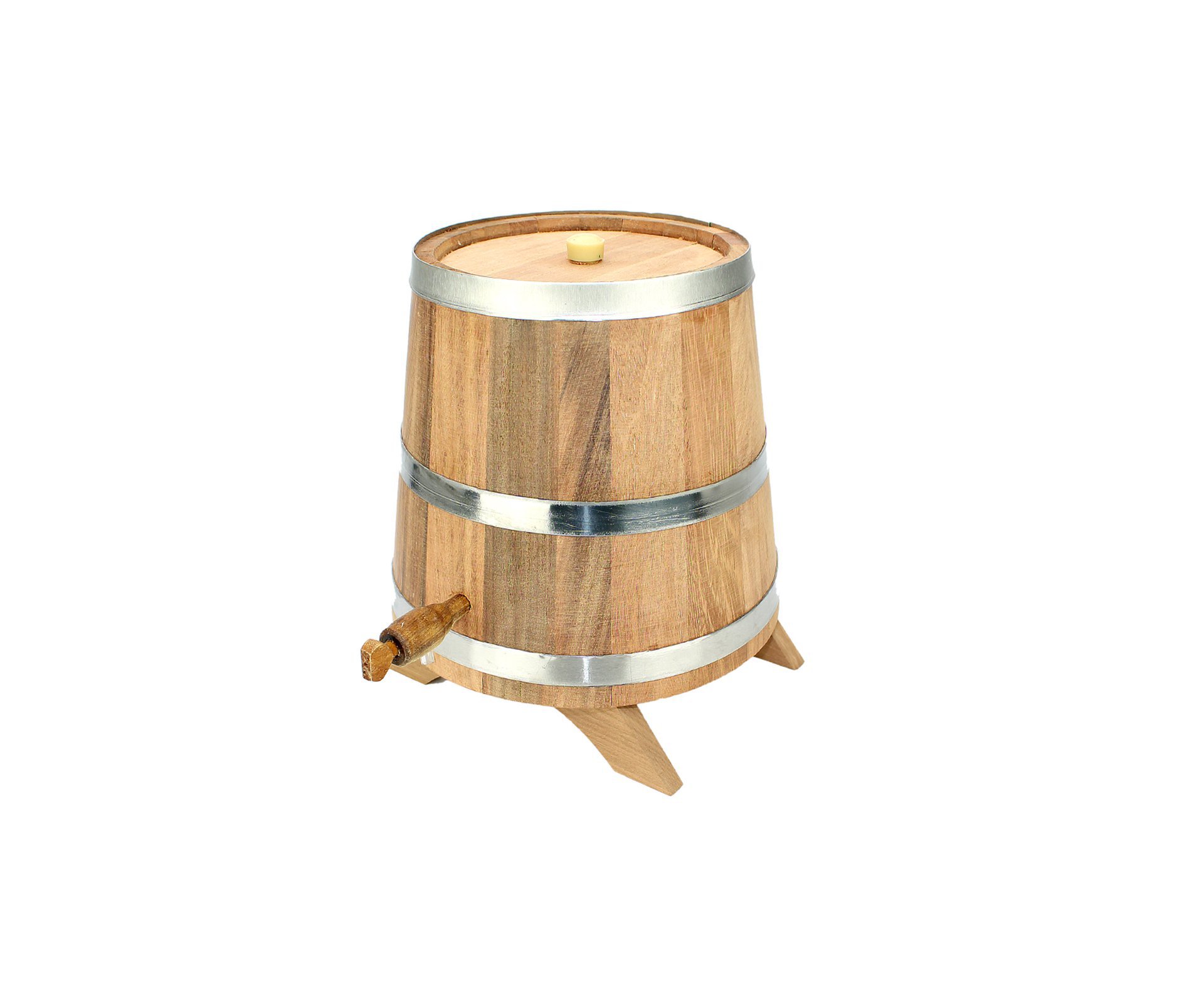 Barril De Madeira Bálsamo Vertical 5 Lt - Tanoaria Santo Antônio