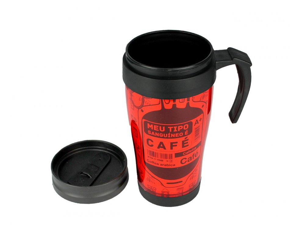 Caneca Termica 300ml Com Tampa Coffee To Go - Vaca Design