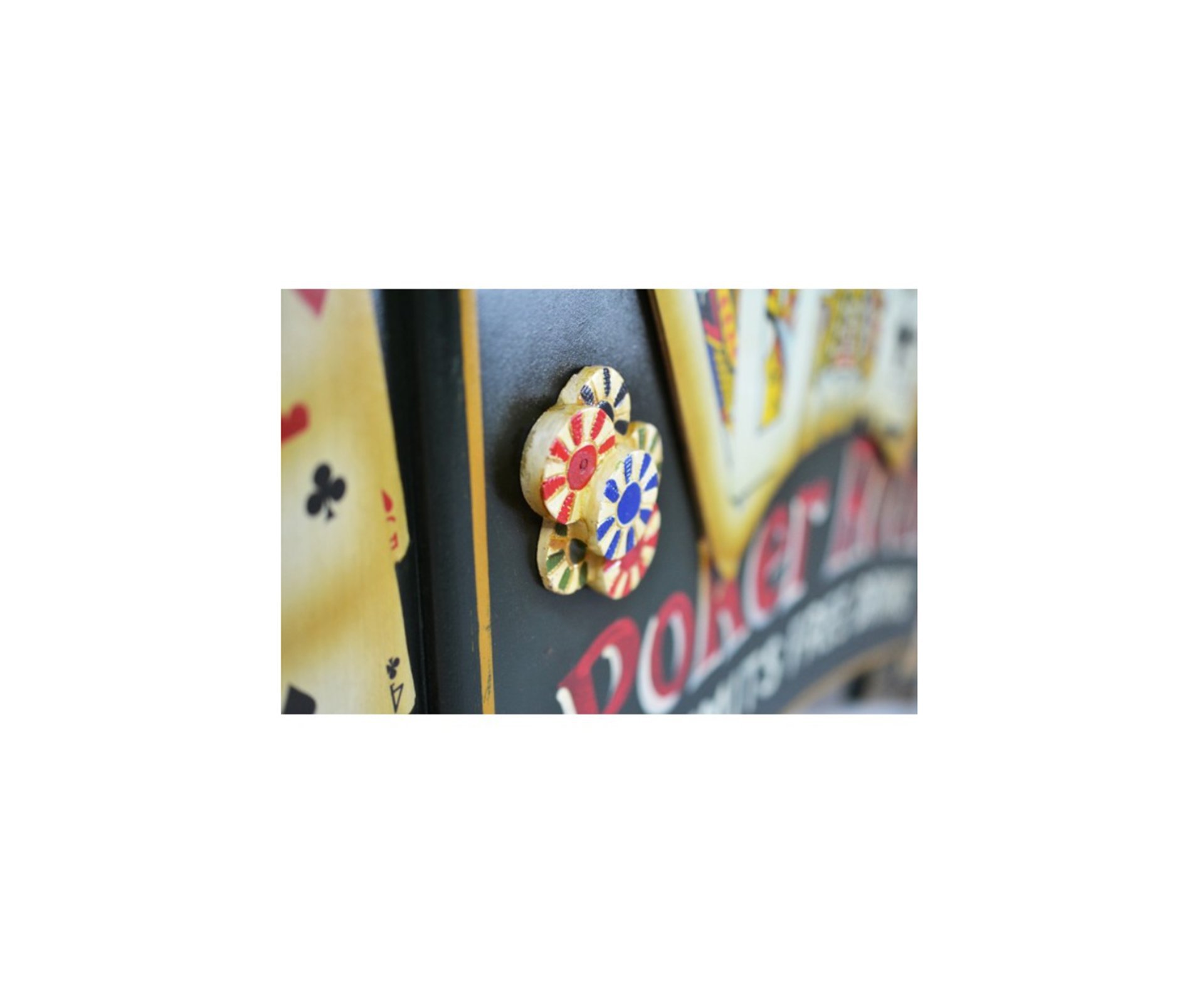 Quadro Bilhar Foz Poker Room 65 X 35 Cm