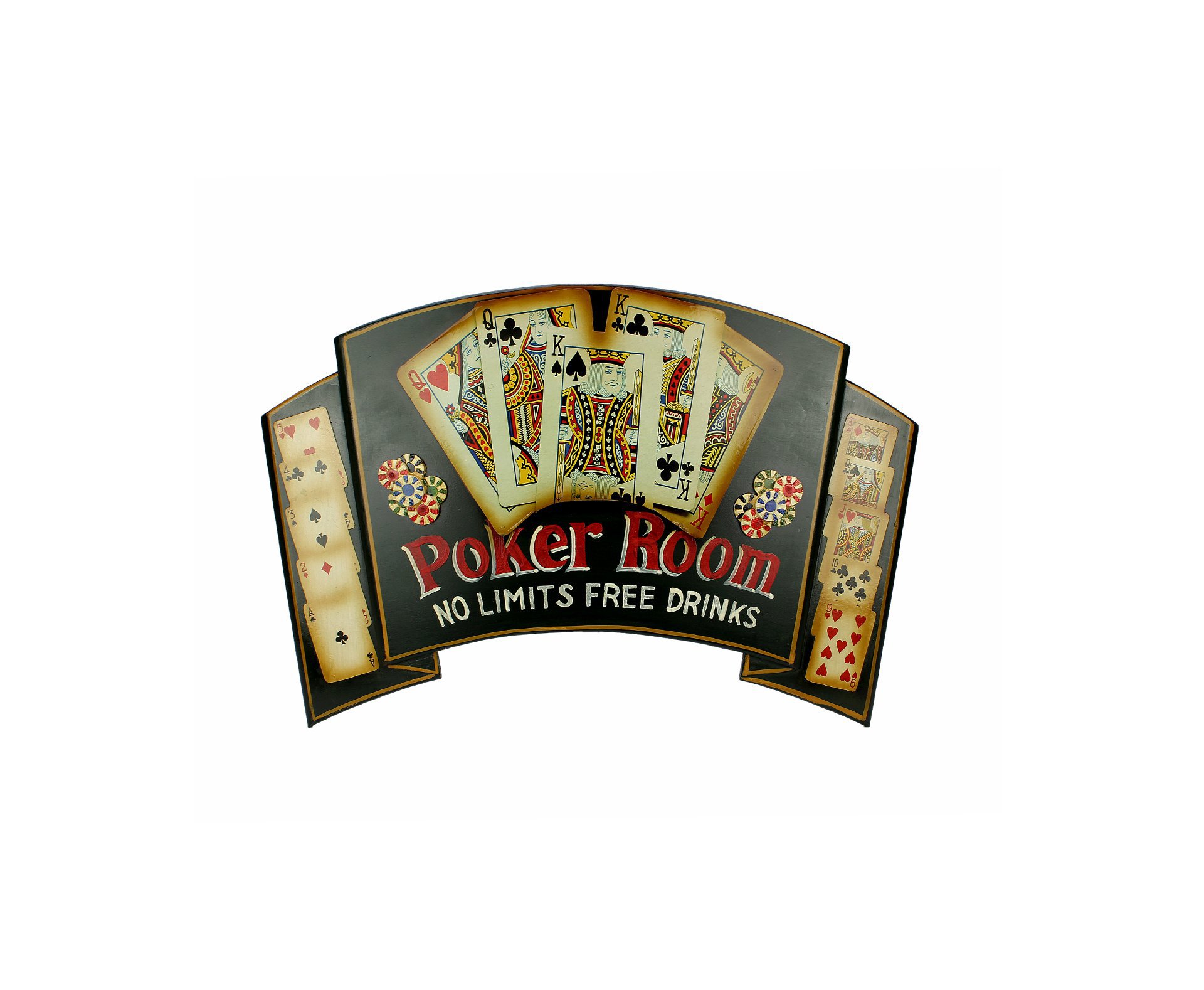 Quadro Bilhar Foz Poker Room 65 X 35 Cm