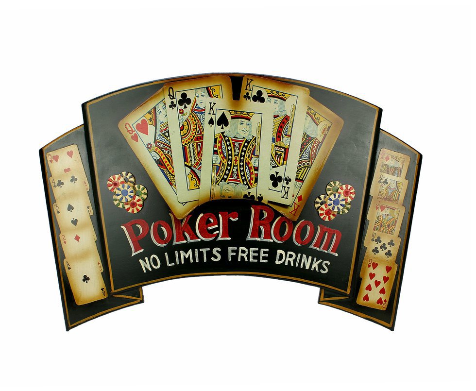 Quadro Bilhar Foz Poker Room 65 X 35 Cm